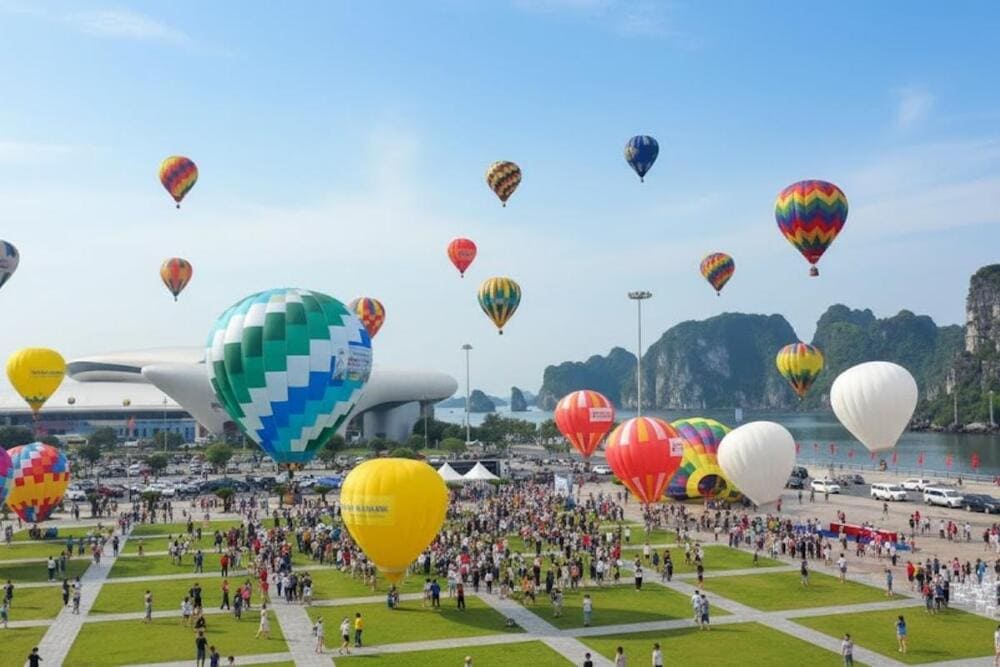 Hạ Long tổ chức lễ hội Khinh kh&iacute; cầu ch&agrave;o đ&oacute;n ng&agrave;y Quốc Kh&aacute;nh 2/9.